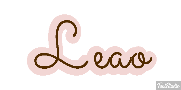 Leão Efecto de texto