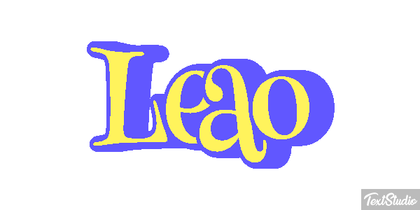 Leão Efecto de texto