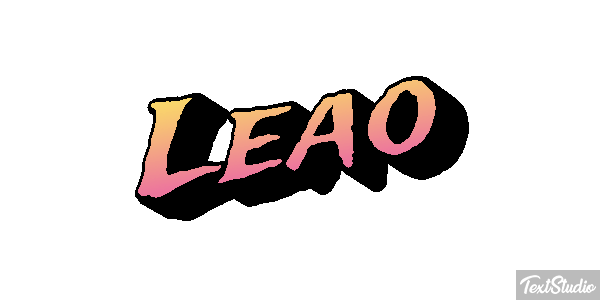 Leão Efecto de texto