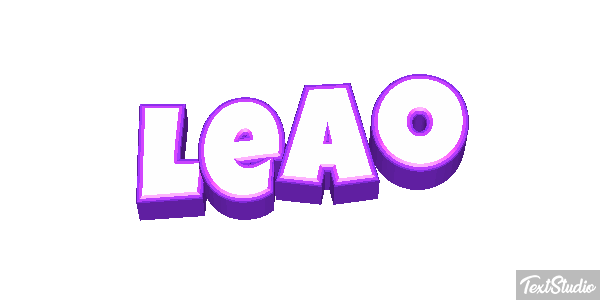 Leão Efecto de texto