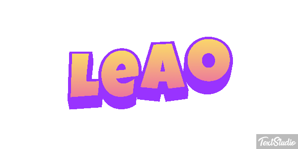 Leão Efecto de texto