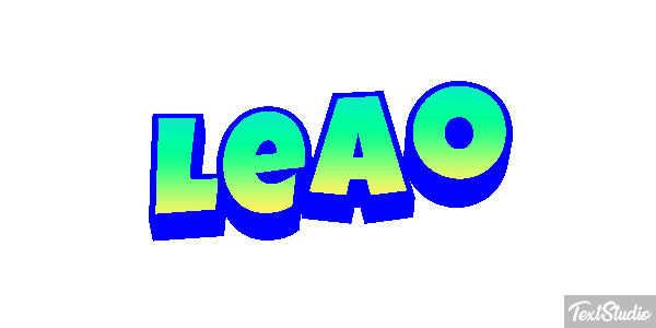 Leão Efecto de texto