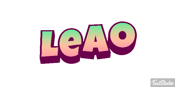 Leão Efecto de texto