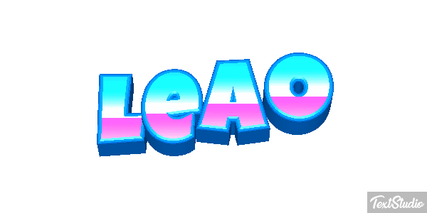 Leão Efecto de texto