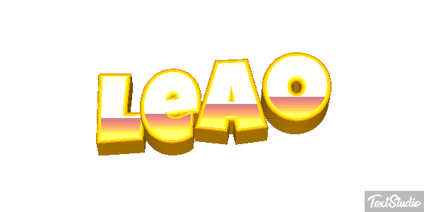 Leão Efecto de texto