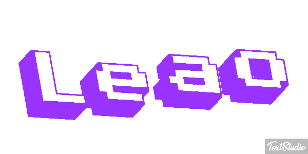Leão Efecto de texto