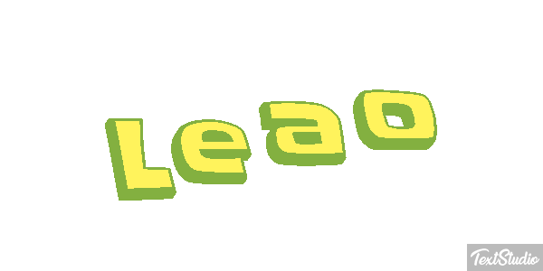 Leão Efecto de texto
