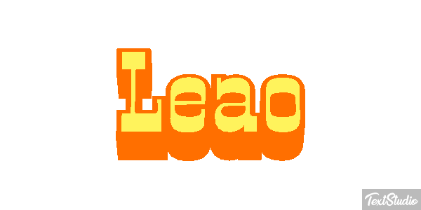 Leão Efecto de texto