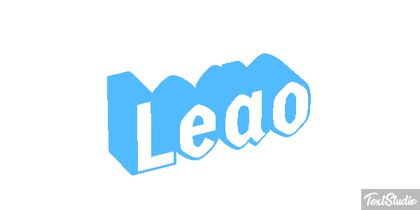 Leão Efecto de texto