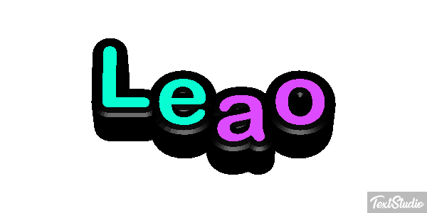 Leão Efecto de texto