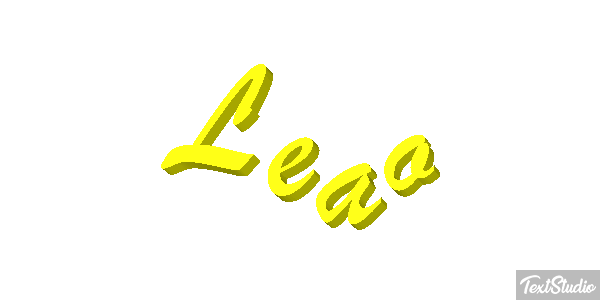 Leão Efecto de texto