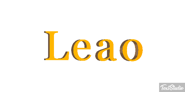 Leão Efecto de texto