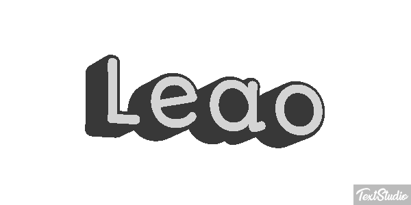 Leão Efecto de texto