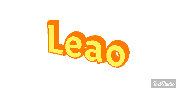 Leão Efecto de texto