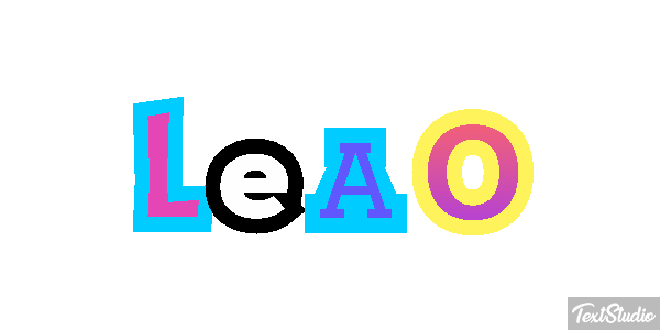 Leão Efecto de texto