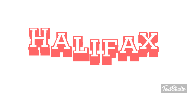 Halifax Текстовый эффект