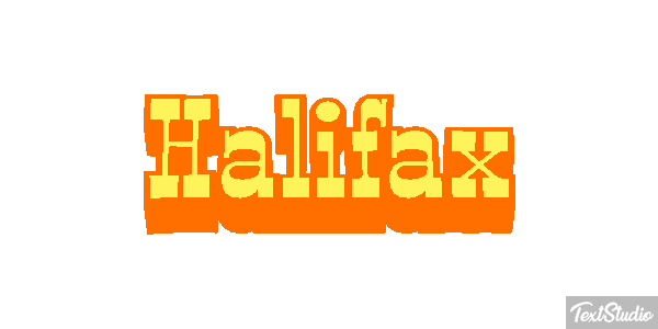 Halifax Текстовый эффект