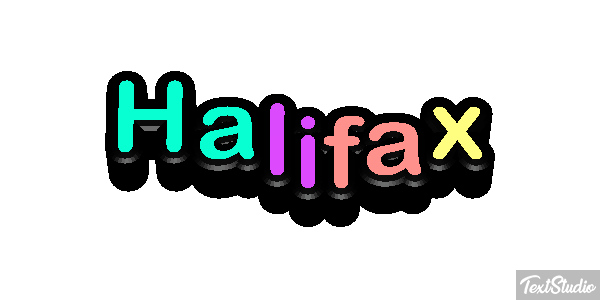 Halifax Текстовый эффект