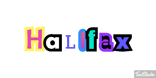 Halifax Текстовый эффект