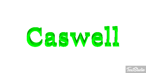 Caswell Texteffekt