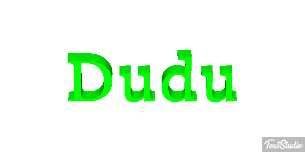 Dudu Effetto testo
