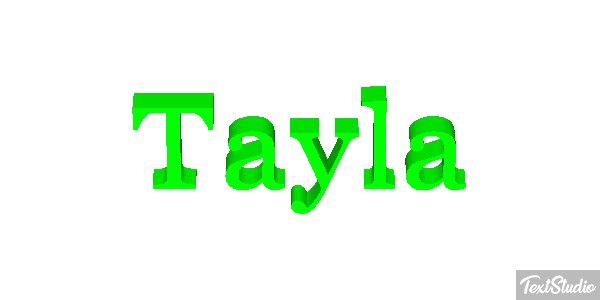 Tayla Text effect