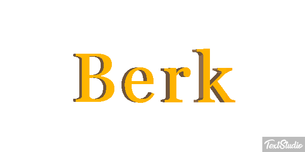 Berk Text effect