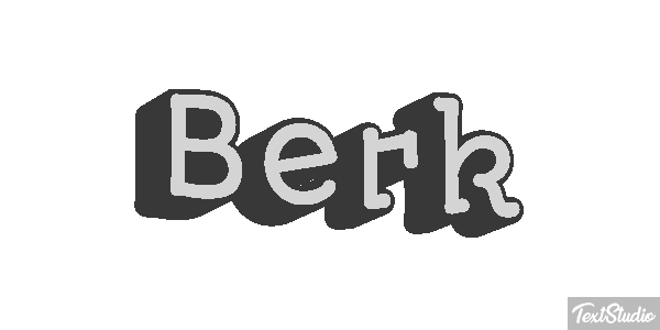Berk Text effect
