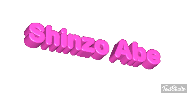 Shinzo Abe Efecto de texto