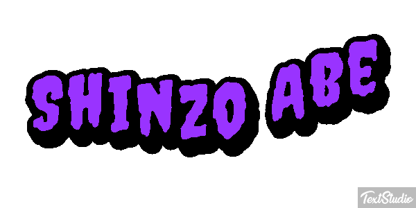 Shinzo Abe Efecto de texto