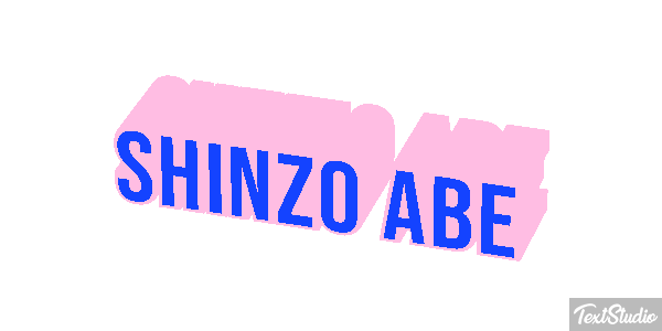 Shinzo Abe Efecto de texto