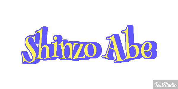 Shinzo Abe Efecto de texto