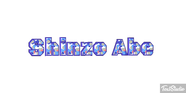 Shinzo Abe Efecto de texto