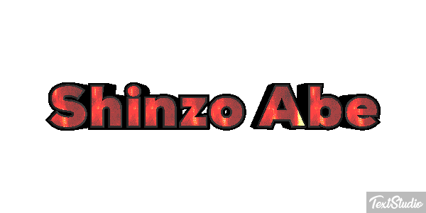 Shinzo Abe Efecto de texto