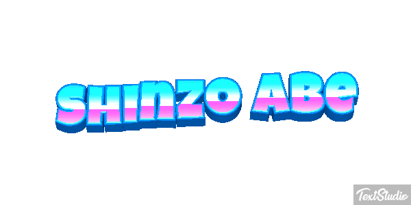 Shinzo Abe Efecto de texto