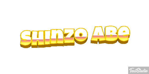 Shinzo Abe Efecto de texto