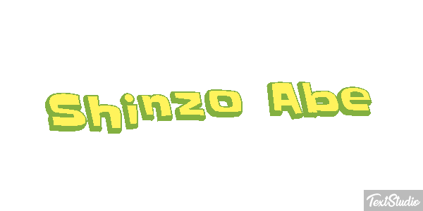 Shinzo Abe Efecto de texto