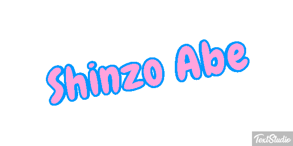 Shinzo Abe Efecto de texto