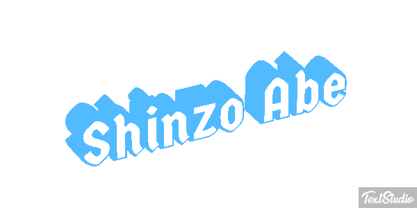 Shinzo Abe Efecto de texto
