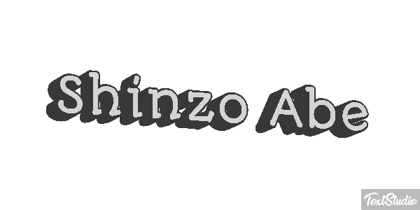 Shinzo Abe Efecto de texto
