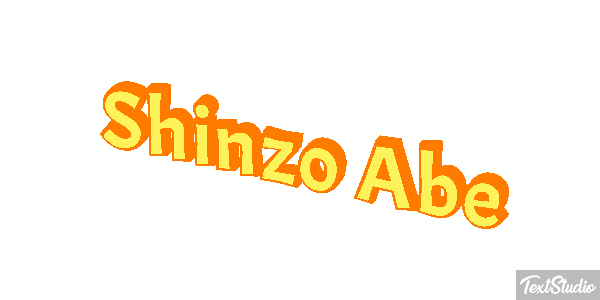 Shinzo Abe Efecto de texto