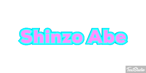 Shinzo Abe Efecto de texto
