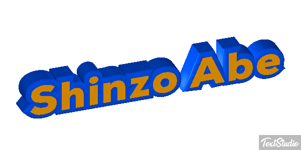 Shinzo Abe Efecto de texto