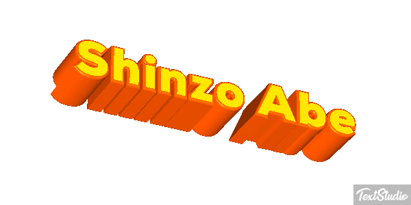 Shinzo Abe Efecto de texto