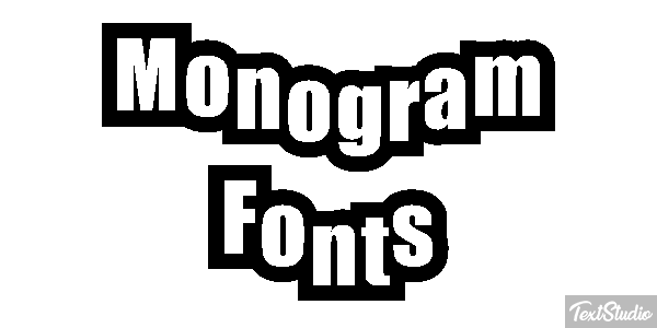 Monogram Fonts Tekst effect