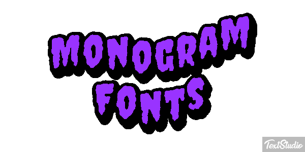 Monogram Fonts Tekst effect