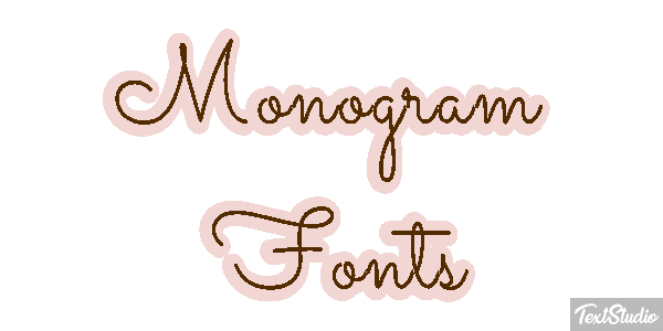 Monogram Fonts Tekst effect