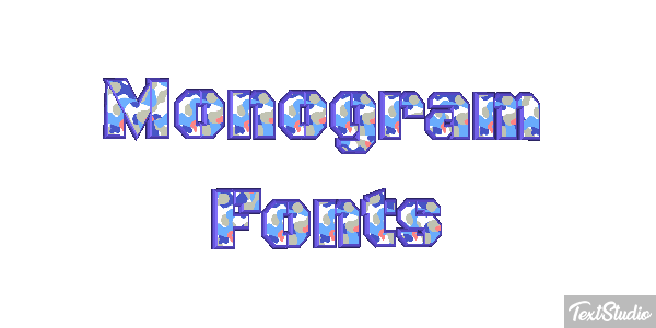 Monogram Fonts Tekst effect