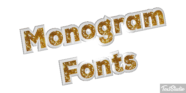 Monogram Fonts Tekst effect