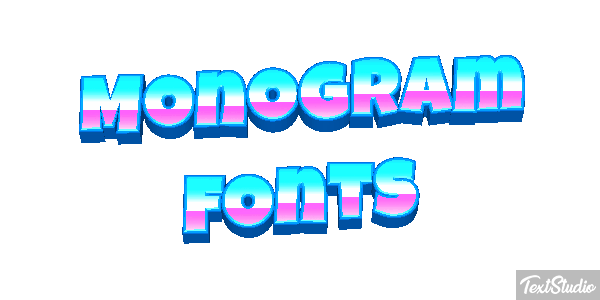 Monogram Fonts Tekst effect